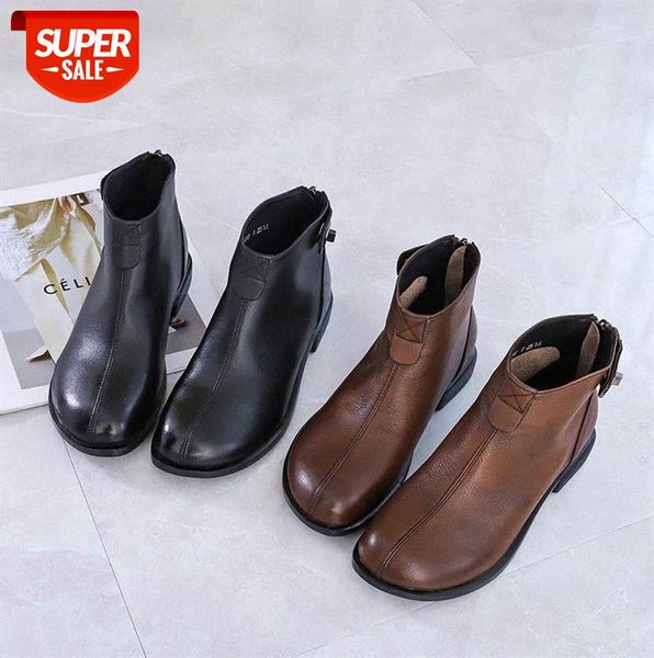 the first layer of cowhide plus velvet keeps warm, leather boots, round toe low-barrel brown short thick heels, women's boots #bj4l
the first layer of cowhide plus velvet keeps warm, leather boots, round toe low-barrel brown short thick heels, women's boots #bj4l
