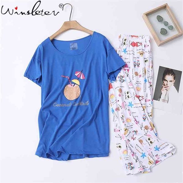 thin cartoon print cotton short sleeve sleepwear women pajamas set summer cute pants casual cozy nightie p05806b 210421, Black;red
thin cartoon print cotton short sleeve sleepwear women pajamas set summer cute pants casual cozy nightie p05806b 210421, Black;red