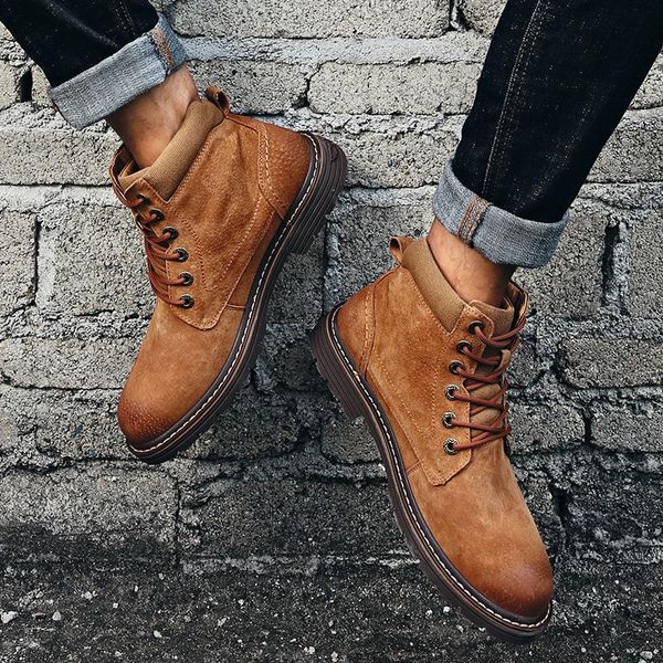 boots retro genuine leather men man shoes with fur male winter warm snow waterproof work 2021, Black
boots retro genuine leather men man shoes with fur male winter warm snow waterproof work 2021, Black