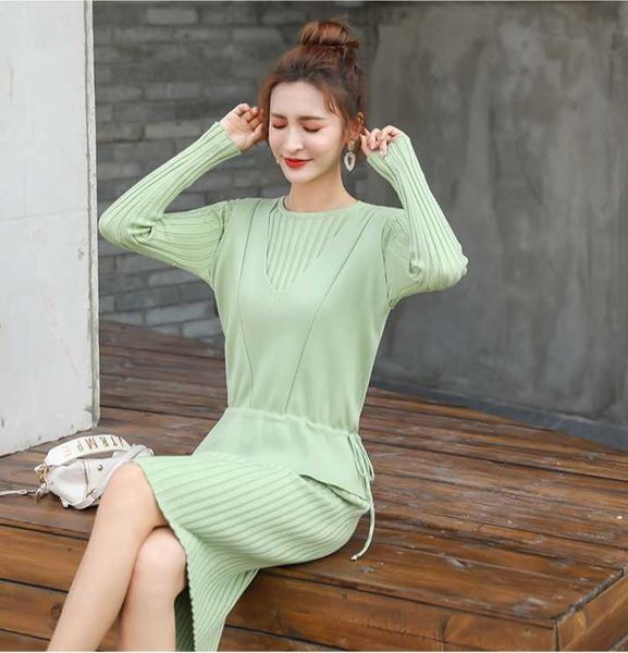 two piece dress knitted sweaters sleeveless casual v-neck lace-up tunic knit tank +long sleeve high waist dresses women winter suits, White
two piece dress knitted sweaters sleeveless casual v-neck lace-up tunic knit tank +long sleeve high waist dresses women winter suits, White