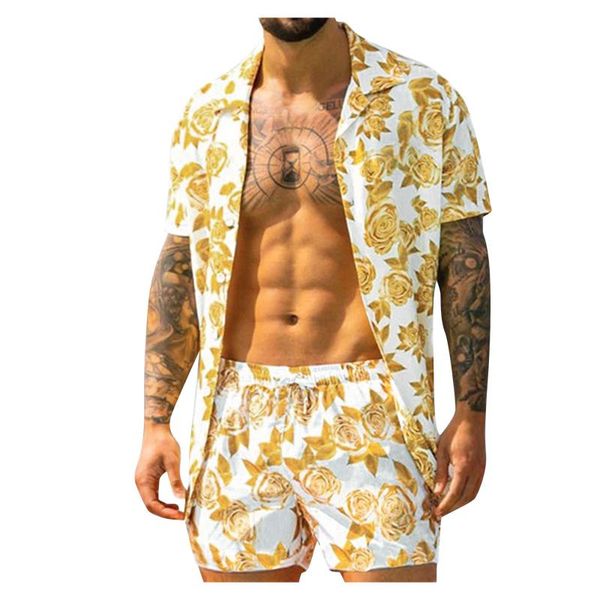 men's tracksuits fashion hawaiian printed suit 2021 summer button short sleeve shirt beach shorts casual streetwear 2 piece, Gray
men's tracksuits fashion hawaiian printed suit 2021 summer button short sleeve shirt beach shorts casual streetwear 2 piece, Gray