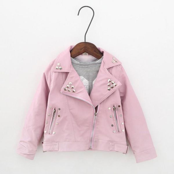 girls spring autumn leather jacket 2-7 years old fashion pu jacket lapel coat metal rivets motorcycle leather belt kids jackets, Blue;gray
girls spring autumn leather jacket 2-7 years old fashion pu jacket lapel coat metal rivets motorcycle leather belt kids jackets, Blue;gray