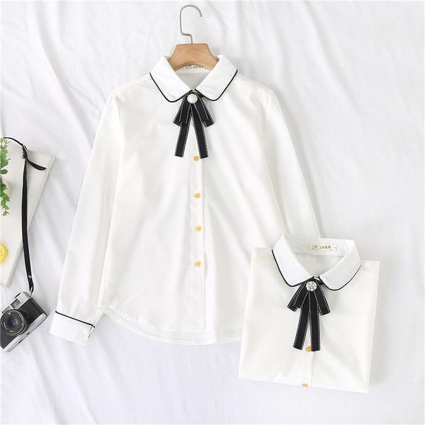 women's blouses & shirts office ladies white women long sleeve turndown collar solid spring 2021 female clothing #h30
women's blouses & shirts office ladies white women long sleeve turndown collar solid spring 2021 female clothing #h30