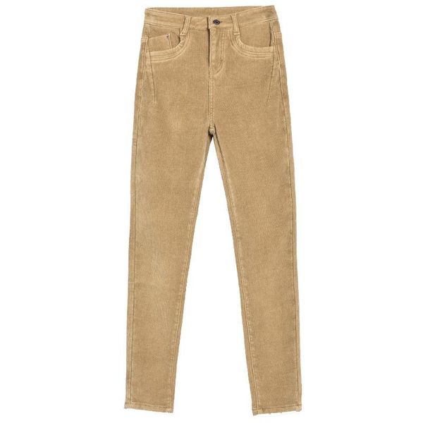 women's pants & capris 2021 autumn and winter plus velvet thick corduroy high waist color feet casual trousers, Black;white
women's pants & capris 2021 autumn and winter plus velvet thick corduroy high waist color feet casual trousers, Black;white
