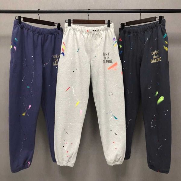men's pants correct version: gary dept splash paint casual sports pants men's and women's same style meichaogao street, Black
men's pants correct version: gary dept splash paint casual sports pants men's and women's same style meichaogao street, Black