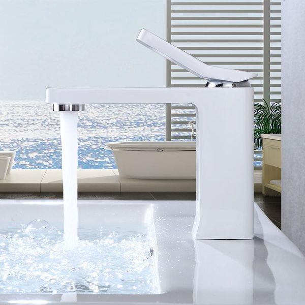 bathroom sink faucets white painting single handle and cold switch water mixer taps wash basin deck mounted faucet
bathroom sink faucets white painting single handle and cold switch water mixer taps wash basin deck mounted faucet