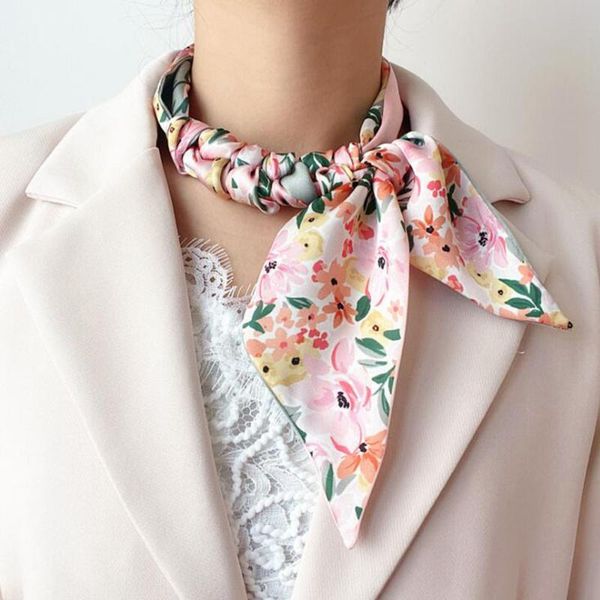scarves designer small silk narrow scarf women long floral print handkerchief lady head hair band scarfs kerchief female, Blue;gray
scarves designer small silk narrow scarf women long floral print handkerchief lady head hair band scarfs kerchief female, Blue;gray
