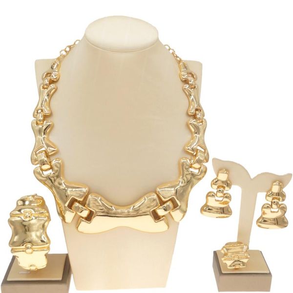 earrings & necklace yulaili latest luxury brazilian gold wedding jewelry set italian 24 carat plated bridal exaggerate big sets, Silver
earrings & necklace yulaili latest luxury brazilian gold wedding jewelry set italian 24 carat plated bridal exaggerate big sets, Silver