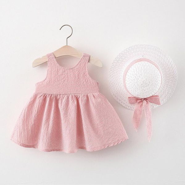 girl's dresses 2pc baby girl dress summer for toddler kids girls plaid princess wing straw cap hat outfits set kleding meisje, Red;yellow
girl's dresses 2pc baby girl dress summer for toddler kids girls plaid princess wing straw cap hat outfits set kleding meisje, Red;yellow