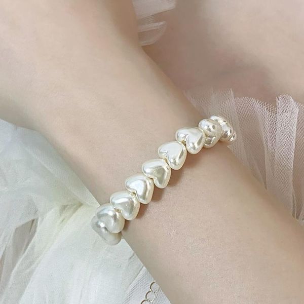 beaded, strands version of simple niche design ins heart-shaped pearl bracelet female creative diamond handmade beaded wholesale jewelry, Black
beaded, strands version of simple niche design ins heart-shaped pearl bracelet female creative diamond handmade beaded wholesale jewelry, Black
