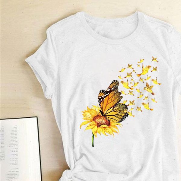 butterfly sunflower birds women print t shirts summer aesthetic clothes harajuku short sleeve graphic tees casual ropa mujer, White
butterfly sunflower birds women print t shirts summer aesthetic clothes harajuku short sleeve graphic tees casual ropa mujer, White
