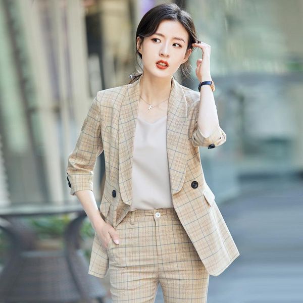 women's suits & blazers small suit jacket female spring and autumn casual ladies fashion temperament lattice 2021 business professional, White;black
women's suits & blazers small suit jacket female spring and autumn casual ladies fashion temperament lattice 2021 business professional, White;black