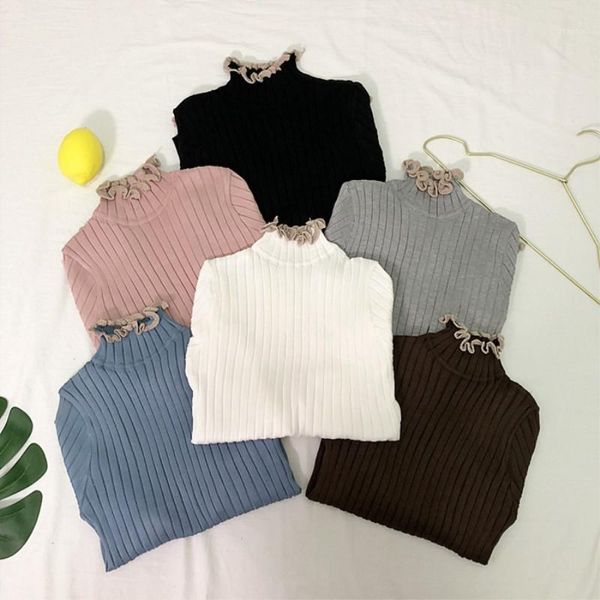 women's sweaters solid slim fit turtleneck knitwaer women autumn casual elastic lace knitted pullovers ladies streetwear cws0203-5, White;black
women's sweaters solid slim fit turtleneck knitwaer women autumn casual elastic lace knitted pullovers ladies streetwear cws0203-5, White;black