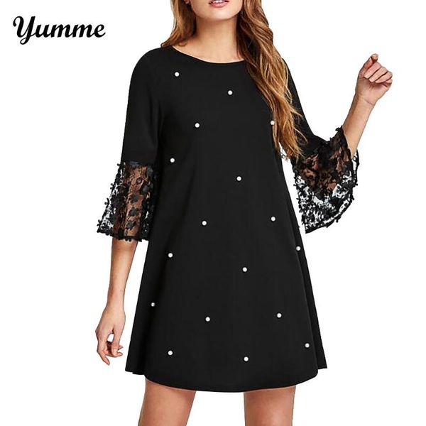 casual dresses dot print o-neck dress spliced lace hollow out three quarter sleeve summer fashion women party sundress #lr2, Black;gray
casual dresses dot print o-neck dress spliced lace hollow out three quarter sleeve summer fashion women party sundress #lr2, Black;gray