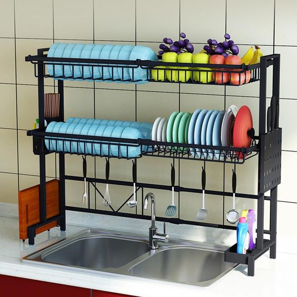 kitchen storage & organization 1/2tier multi-use stainless steel dishes rack dual sink drain adjustable dish shelf drying 2022
kitchen storage & organization 1/2tier multi-use stainless steel dishes rack dual sink drain adjustable dish shelf drying 2022