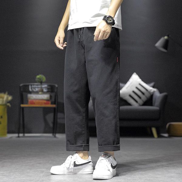 men's pants harem casual men jogger drawstring 2021 pant cotton streetwear japanese fashion trousers for man, Black
men's pants harem casual men jogger drawstring 2021 pant cotton streetwear japanese fashion trousers for man, Black