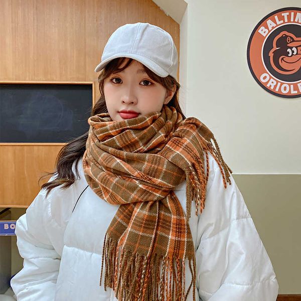 imitation cashmere scarf classic color grid women's korean fashion autumn and winter warm shawl bib, Blue;gray
imitation cashmere scarf classic color grid women's korean fashion autumn and winter warm shawl bib, Blue;gray