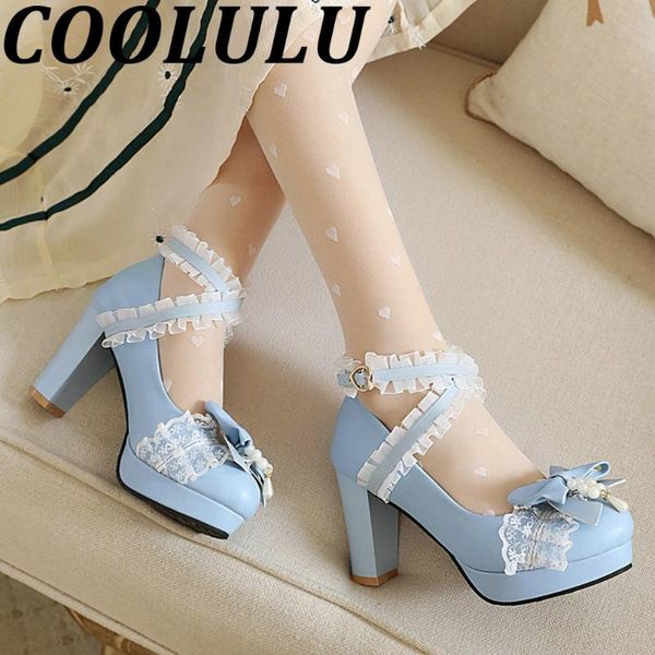 dress shoes coolulu 2021 lolita pumps women block heel ankle strap lace cute high heels criss cross for, Black
dress shoes coolulu 2021 lolita pumps women block heel ankle strap lace cute high heels criss cross for, Black