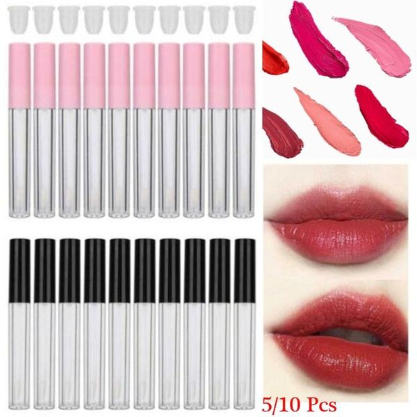 storage bottles & jars 5/10pcs mini size lip gloss tube 3ml liquid lipstick refillable bottle with brush empty clear vial container makeup t
storage bottles & jars 5/10pcs mini size lip gloss tube 3ml liquid lipstick refillable bottle with brush empty clear vial container makeup t