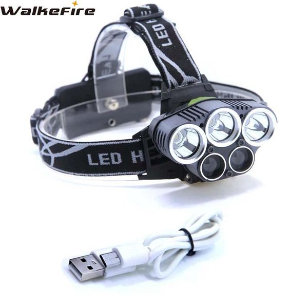 lumens 5 led usb headlamp 3*xml t6+2*q5 headlight head lamp camp hike torch with cable charger portable lanterns
lumens 5 led usb headlamp 3*xml t6+2*q5 headlight head lamp camp hike torch with cable charger portable lanterns