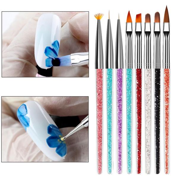 nail brushes 1pc brush style8 for manicure set gel polish painting dotting pen varnishes tools drawing pens, Yellow
nail brushes 1pc brush style8 for manicure set gel polish painting dotting pen varnishes tools drawing pens, Yellow
