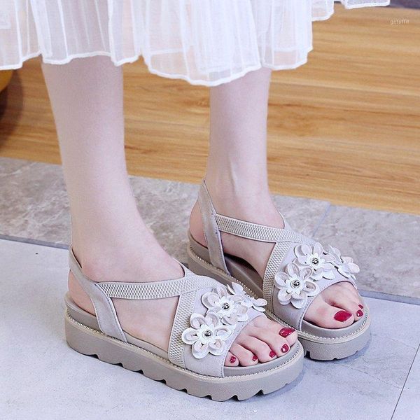 sandals summer women elegance heels slip on flowers shoes for wedges chaussure femme casual flat platform 5cm zapatos talon1, Black
sandals summer women elegance heels slip on flowers shoes for wedges chaussure femme casual flat platform 5cm zapatos talon1, Black