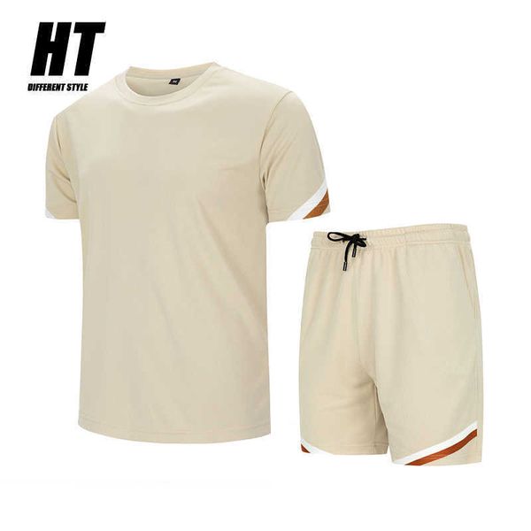 men casual set summer tracksuit short sleeve t-shirt and shorts fashion 2 piece jogging gym sports suit brand male clothing 210603, Gray
men casual set summer tracksuit short sleeve t-shirt and shorts fashion 2 piece jogging gym sports suit brand male clothing 210603, Gray