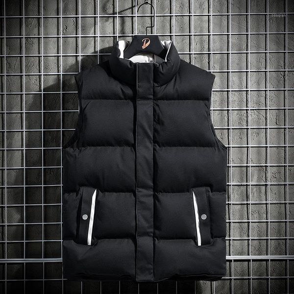 men's vests down cotton vest autumn winter 2021 coat thickened warm student shoulder korean jacket, Black;white
men's vests down cotton vest autumn winter 2021 coat thickened warm student shoulder korean jacket, Black;white