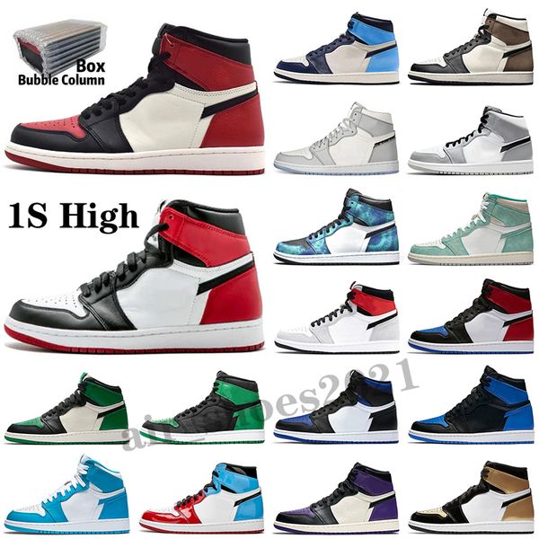 1 og high basketball shoes 1s pink green university blue court purple royal bred toe unc obsidian game sneakers trainers 36-46, White;red
1 og high basketball shoes 1s pink green university blue court purple royal bred toe unc obsidian game sneakers trainers 36-46, White;red