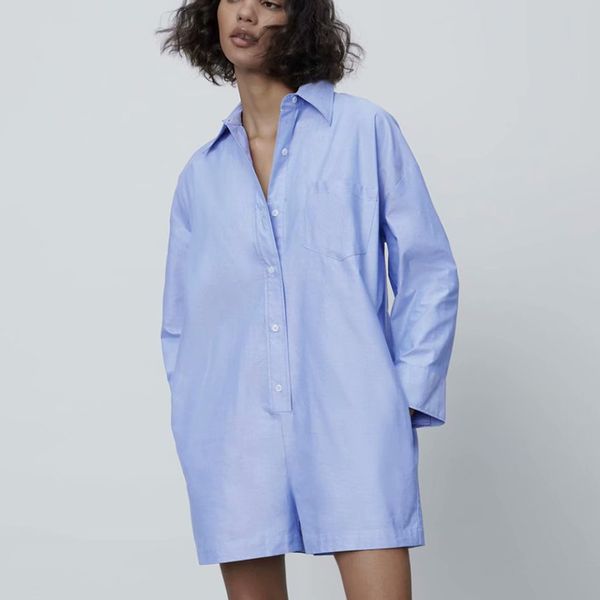 2021 za summer women playsuits new loose long sleeve turn down collar jumpsuit casual straight playsuits striped printed outwear, Black;white
2021 za summer women playsuits new loose long sleeve turn down collar jumpsuit casual straight playsuits striped printed outwear, Black;white