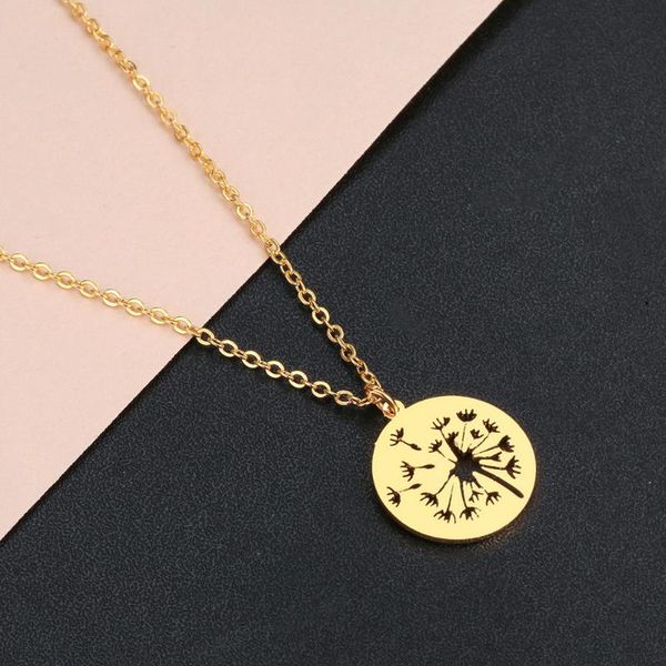 bohemian stainless steel dandelion pendant women necklace charm round hollow plant trendy girls jewelry necklaces 2021, Silver
bohemian stainless steel dandelion pendant women necklace charm round hollow plant trendy girls jewelry necklaces 2021, Silver