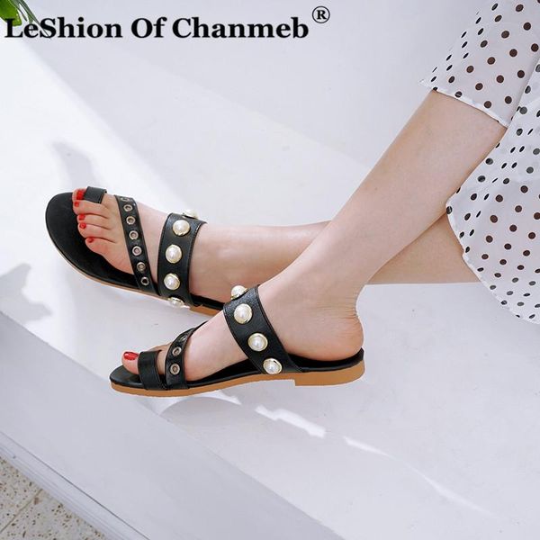 slippers punk rivets for women outdoor beach summer shoes pearls plus size 50 slides flats flip flops footwear sandalias mujer, Black
slippers punk rivets for women outdoor beach summer shoes pearls plus size 50 slides flats flip flops footwear sandalias mujer, Black
