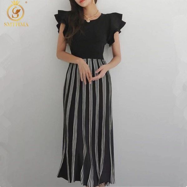 korea chic ruffle short sleeve stripe pleated women dress summer vestidos high waist knitting black dresses 210520, Black;gray
korea chic ruffle short sleeve stripe pleated women dress summer vestidos high waist knitting black dresses 210520, Black;gray