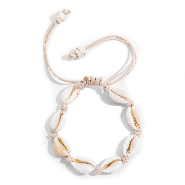 hand catenary natural shell hand woven bracelet metal shell women's holiday style adjustable hand decoration, Black
hand catenary natural shell hand woven bracelet metal shell women's holiday style adjustable hand decoration, Black