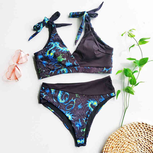women bikini set new print patchwork swimwear high waist bikinis bathing suit summer bow bandage beachwear swimsuitby air
women bikini set new print patchwork swimwear high waist bikinis bathing suit summer bow bandage beachwear swimsuitby air