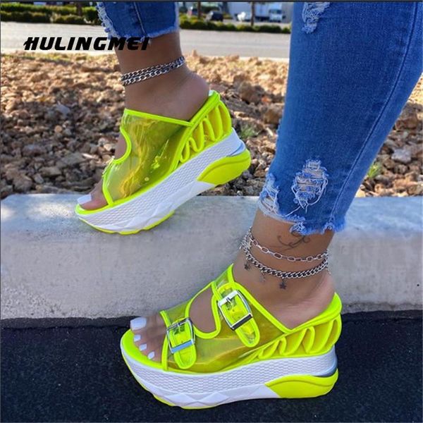 slippers plus size wedge summer female pvc transparent belt buckle super high heel platform fashion sandals for women, Black
slippers plus size wedge summer female pvc transparent belt buckle super high heel platform fashion sandals for women, Black