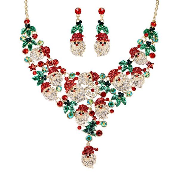 earrings & necklace christmas tree set women choker santa clau collier femme star holiday party jewelry gift noel collares, Silver
earrings & necklace christmas tree set women choker santa clau collier femme star holiday party jewelry gift noel collares, Silver