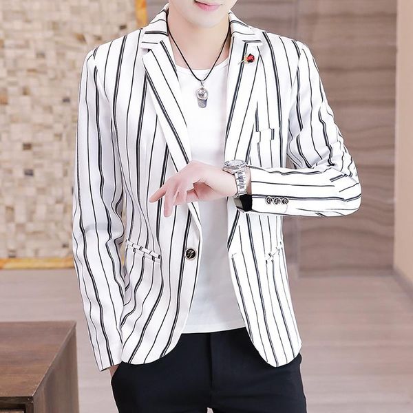 men's suits & blazers spring and autumn 2021 casual handsome charm suit coat fashion slim long sleeve small, White;black
men's suits & blazers spring and autumn 2021 casual handsome charm suit coat fashion slim long sleeve small, White;black