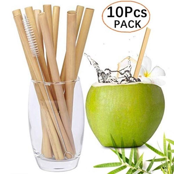 10pcs/set 20cm reusable bamboo straws eco-friendly bar party drinking straw with cleaning brush natural cocktail
10pcs/set 20cm reusable bamboo straws eco-friendly bar party drinking straw with cleaning brush natural cocktail