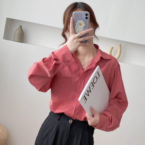 women's blouses & shirts 2021 retro spring and summer solid color shirt long sleeve all-match loose temperament for women ladies, White
women's blouses & shirts 2021 retro spring and summer solid color shirt long sleeve all-match loose temperament for women ladies, White