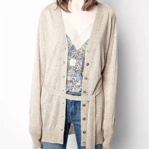 women's knits & tees women knit cardigans v-neck silk cashmere sweater single breasted lace-up early autumn 2021 lady long sleeve, White
women's knits & tees women knit cardigans v-neck silk cashmere sweater single breasted lace-up early autumn 2021 lady long sleeve, White