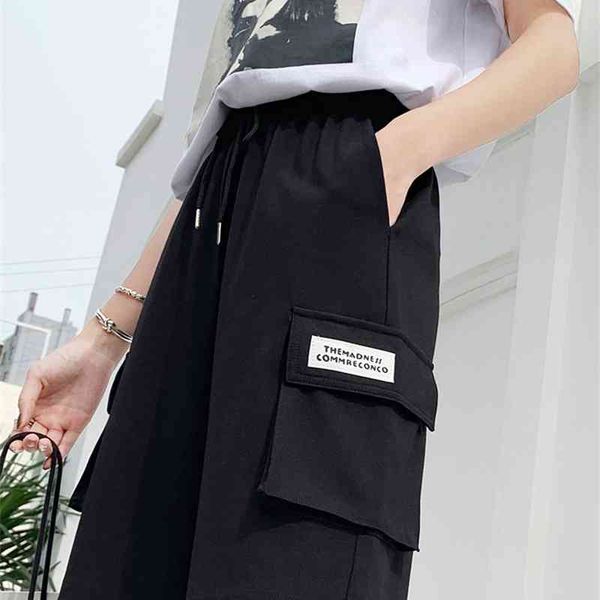 tooling shorts women's summer loose 2021 new straight tube student leisure pants hong kong fashion sports capris, Black
tooling shorts women's summer loose 2021 new straight tube student leisure pants hong kong fashion sports capris, Black