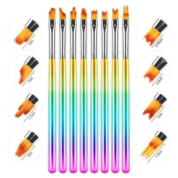 nail brushes 8pc/set diy various shapes brush painting colorful rainbo draw lines flowers patterns art pen manicure tool, Yellow
nail brushes 8pc/set diy various shapes brush painting colorful rainbo draw lines flowers patterns art pen manicure tool, Yellow