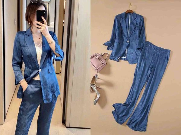women's two piece pants european and american catwalk high-quality silk-blend one button suit jacket + slit pants 13be, White
women's two piece pants european and american catwalk high-quality silk-blend one button suit jacket + slit pants 13be, White