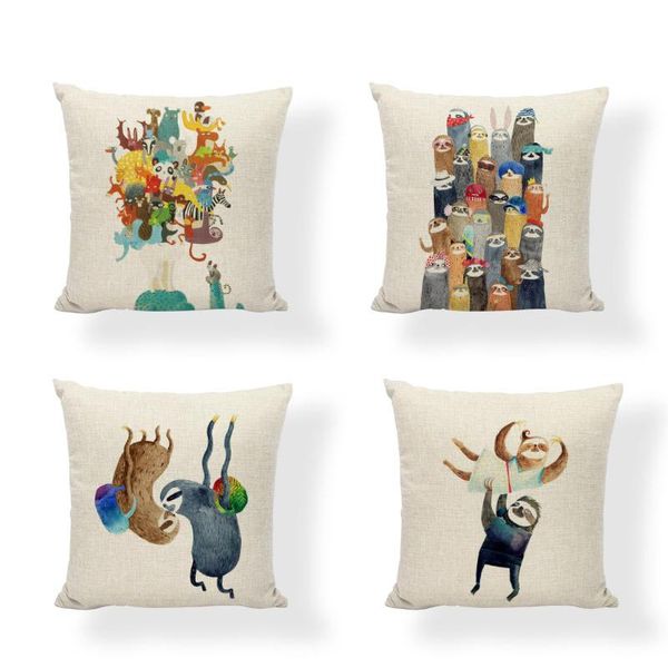 cushion/decorative pillow funny cartoon sloth cushion cover cat mouse print pillowcase home children bedroom bed decoration accessories
cushion/decorative pillow funny cartoon sloth cushion cover cat mouse print pillowcase home children bedroom bed decoration accessories