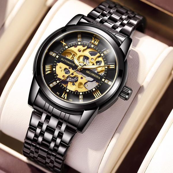 wristwatches mens watches men 2021 fashion skeleton design waterproof automatic mechanical stainless steel bracelet, Slivery;brown
wristwatches mens watches men 2021 fashion skeleton design waterproof automatic mechanical stainless steel bracelet, Slivery;brown