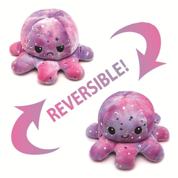 new christmas flip doll double-sided expression reversible ocs plush doll