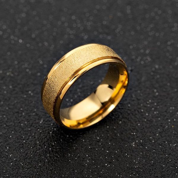 cluster rings 2021 fashion ring stainless steel frosted gold couple male round ladies wholesale, Golden;silver
cluster rings 2021 fashion ring stainless steel frosted gold couple male round ladies wholesale, Golden;silver