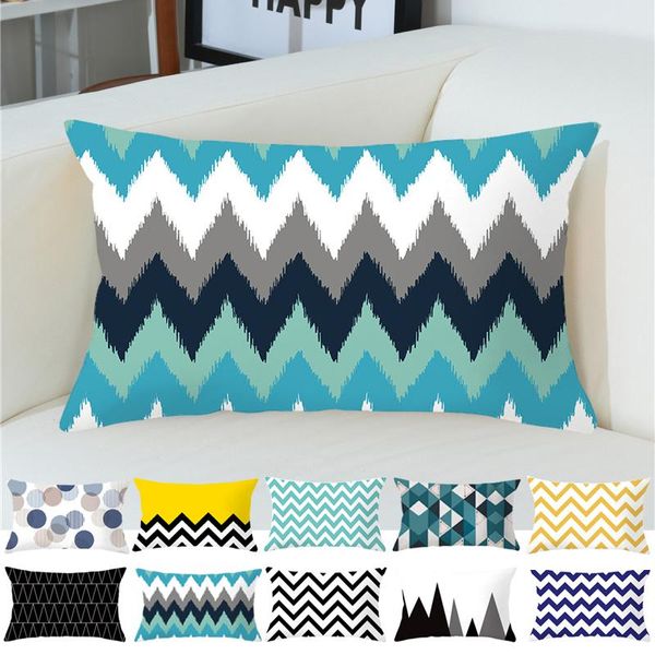 pillow case simple geometric line style polyester peach skin throw cover 30*50 cm rectangle micro-fabric decorative pillowcase
pillow case simple geometric line style polyester peach skin throw cover 30*50 cm rectangle micro-fabric decorative pillowcase