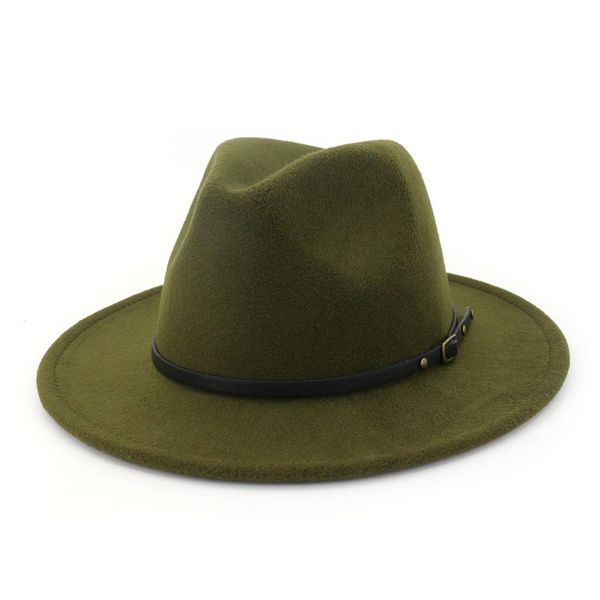 british style lady jazz hat men women fedora panama felt hat belt buckle decor wide brim party formal hat large size, Blue;gray
british style lady jazz hat men women fedora panama felt hat belt buckle decor wide brim party formal hat large size, Blue;gray